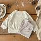 Autumn New Baby Clothing Infant Clothes Sets Cow Horn Bun Towel Embroidery Top+Striped Pants Set Newborn Baby Outfit