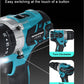 Heimerdinger Brushless Cordless Drill, 1300 In-lb(150N.m) Torque Electric Drill, 1/2" Driver-Drill,2 Variable Speed Drill