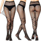 Sexy Mesh Stockings Print Patterns Flower Heart Skull Nylon Push Up  Slim Women Fishnet Tights Y2k Party Club Gothic Pantyhose