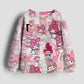 Christmas Kids Sportswear Baby Girls Hello Kitty Clothes Long Sleeve Cartoon Sweatshirt Tops Kuromi Girls Dance Team Hoodie