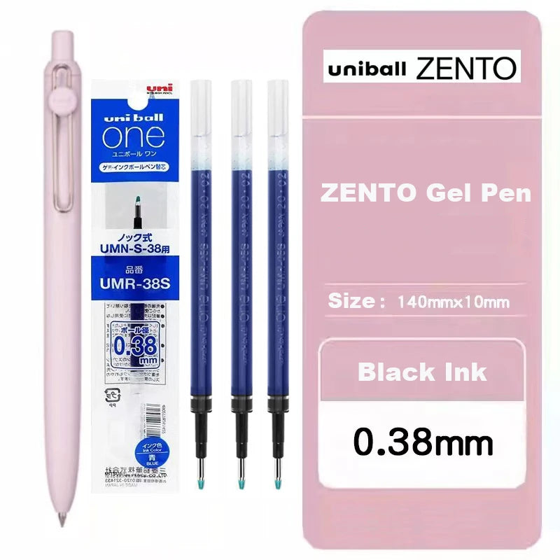 Japan Uni/Mitsubishi Uniball ZENTO series Gel Pen,Small Core 2nd 0.38/0.5mm Business Office Signing stylo back to school station