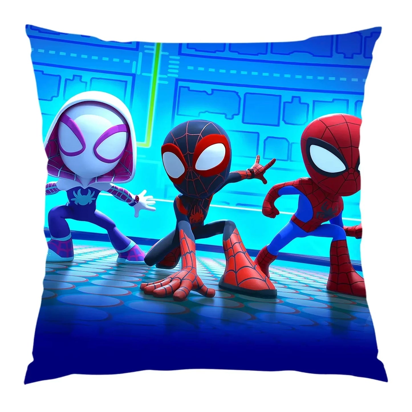 Cute Cartoon Spidey And His Amazing Friends Pillow Covers Decorative Home Double-sided Print Square Pillow Decoration Pillowcase
