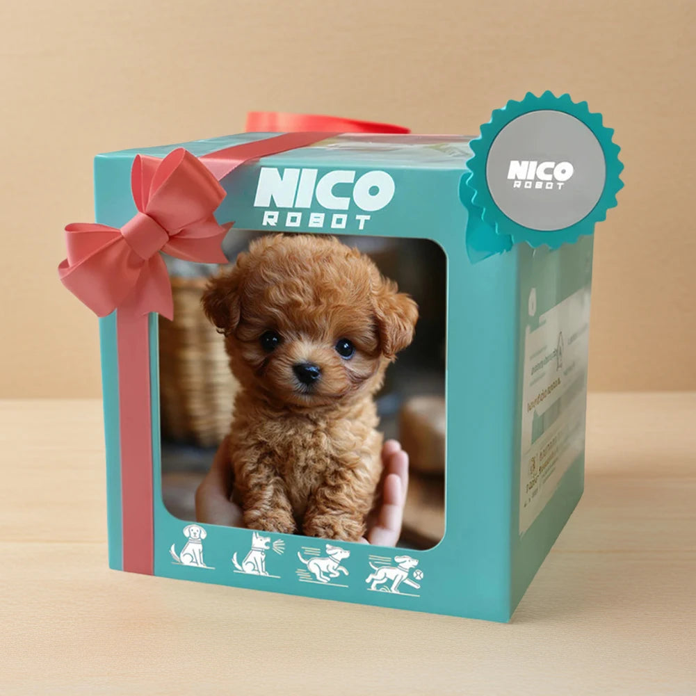 2026 New Cute Plush Robot Puppy Interactive Walking Simulated Puppy Barking Tail Wagging Puppy Plush Toy Chilren without Battery