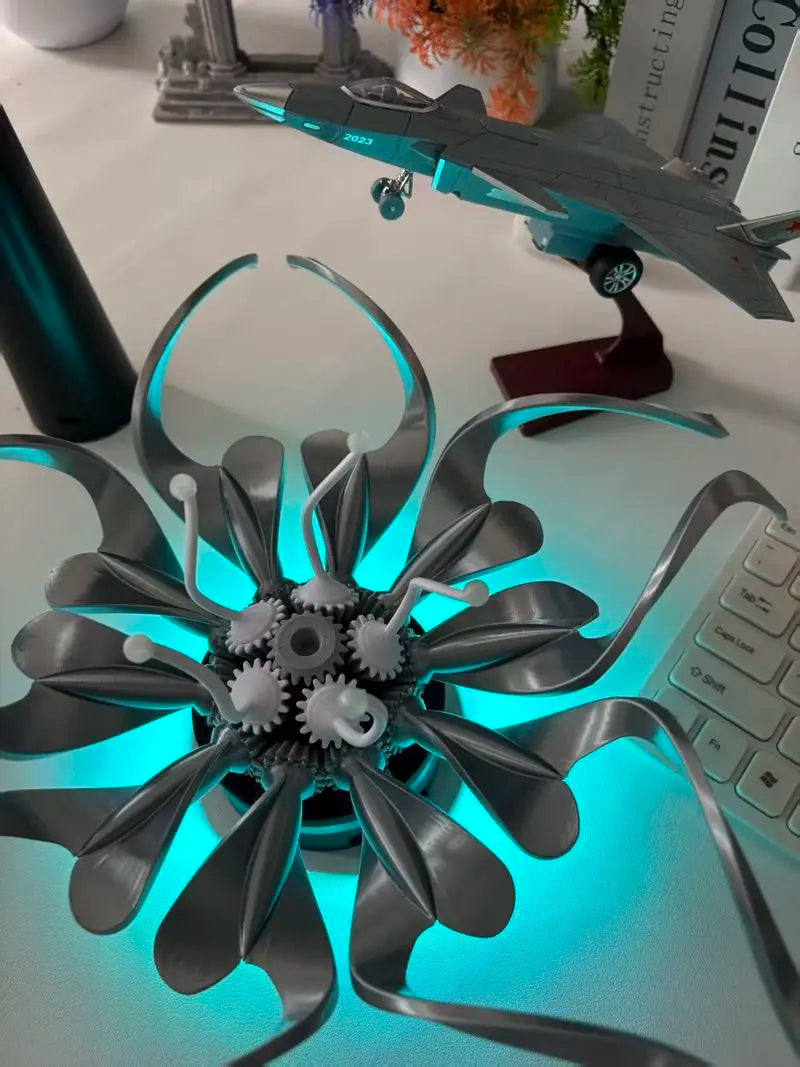 Nikolatoy Saatchi Gallery Modern Aesthetics Visual Art Preserved Flower Desktop Wall-Mounted Mechanical Flower Model Toy