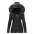 Women Parkas Jacket Cotton Coat Winter Thick Fur Collar Hooded Windproof Padded Jackets Outerwear Zipper Overcoat Office Lady