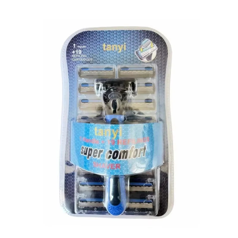 Shaver Brand New Design Men Razor Shaving Three Layer Shaver Reusable Razor Imported Blade Multi Tool Head Replace