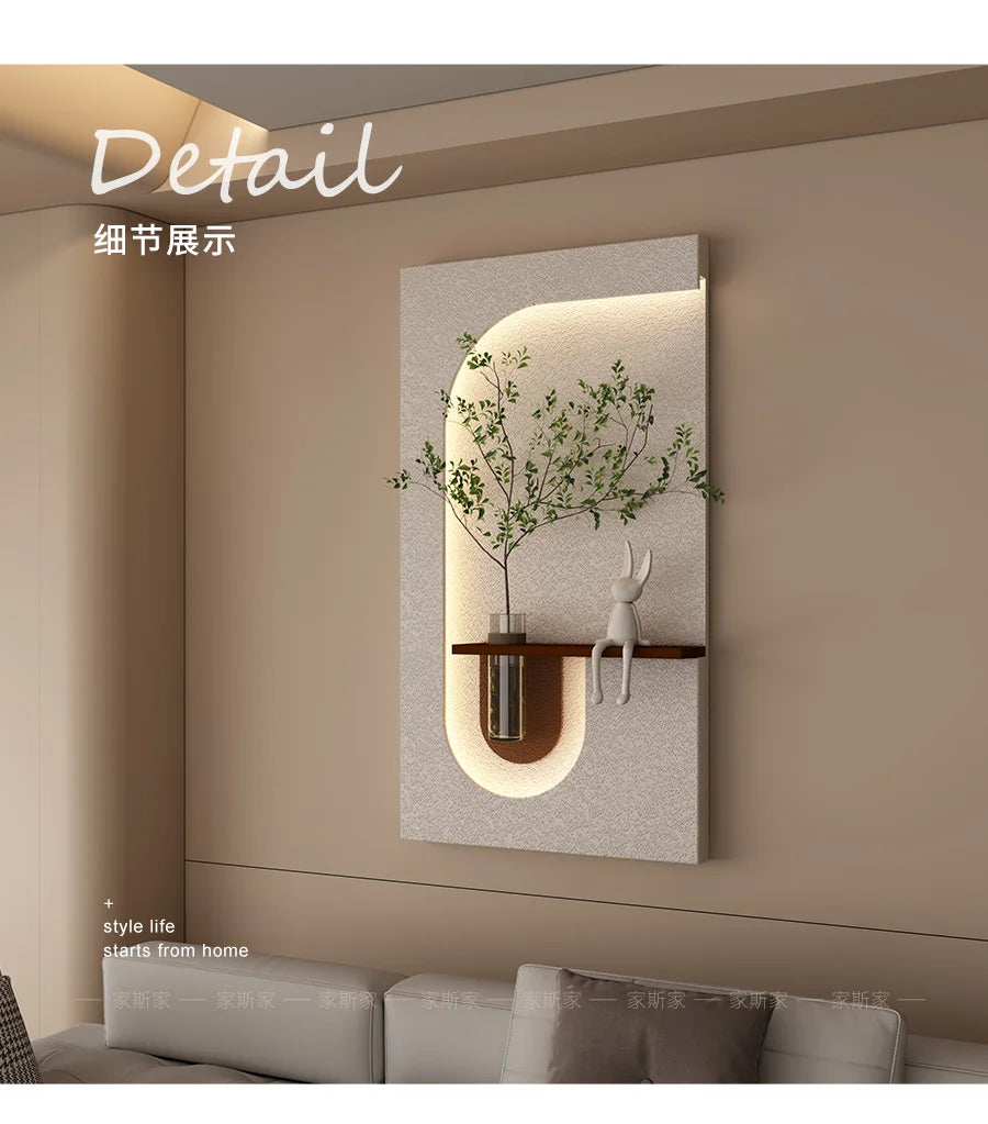 Jiasijia 2024 vase hydroponic decorative painting cream wind porch physical three-dimensional decorative