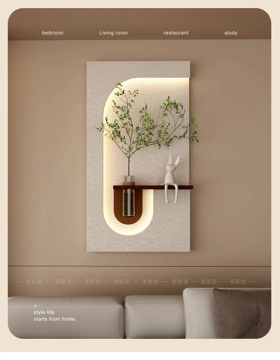 Jiasijia 2024 vase hydroponic decorative painting cream wind porch physical three-dimensional decorative