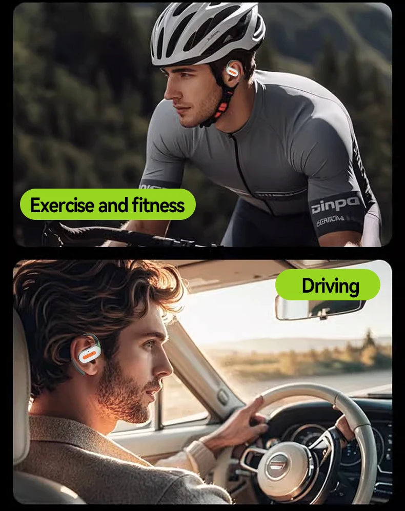 Acer Ohr502 Bluetooth Headset Open Design Wireless Call Noise Reduction Comfortable Wearing Sports Running Fitness Compatible with Mobile Phones Tablets Laptops