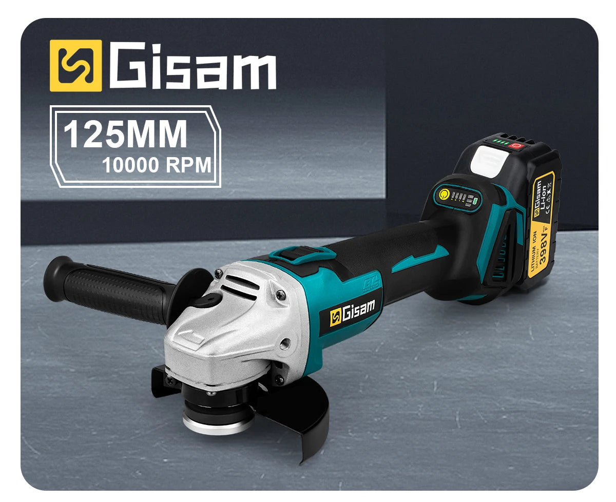 Gisam Brushless Power Tools Sets Electric Impact Wrench Electirc Drill Angle Grinder Electric Hammer For Makita 18v Battery Pins
