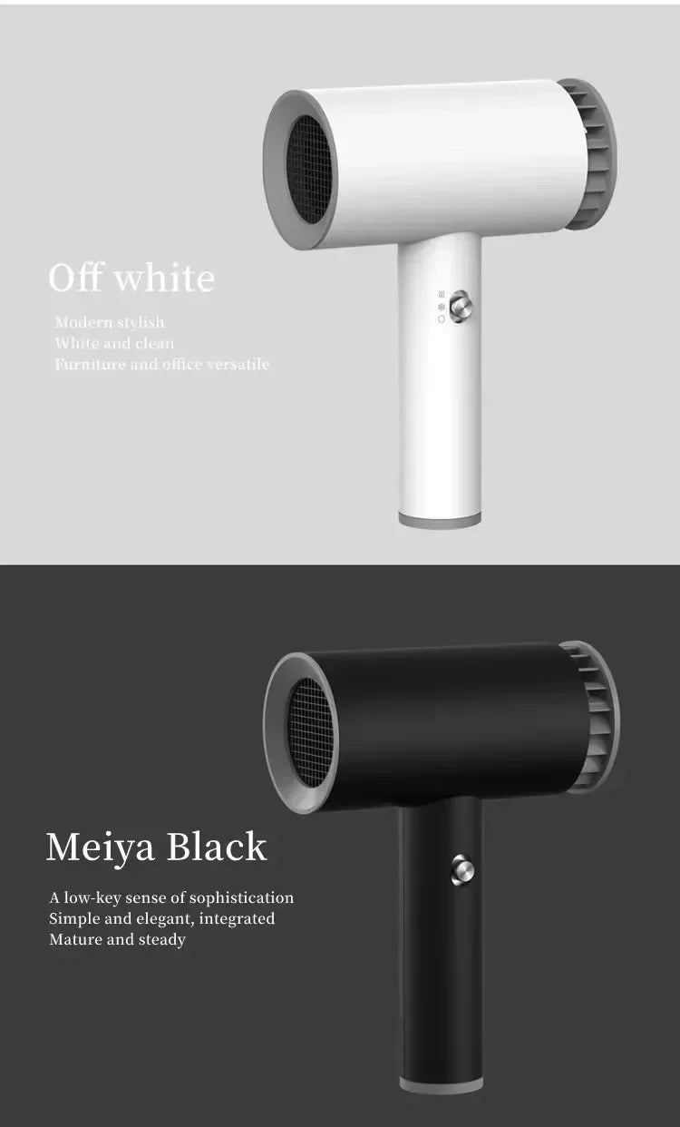 220V Portable Wireless Hair Dryer Rechargeable Blow Dryer Travel Fast Dry Hair Lithium Battery Strong Wind Art Joint Examination