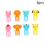 Fruit Fork Cartoon Kids Cake Fruit Toothpick Mini Animal Fork Food Grade Plastic Bento Lunch Bento Accessories Party Decor