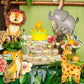 Jungle Safari Theme Foil Balloons Animal Shapes for Birthday Party Decorations Thanksgiving Holiday Events Kids Photo Backdrop