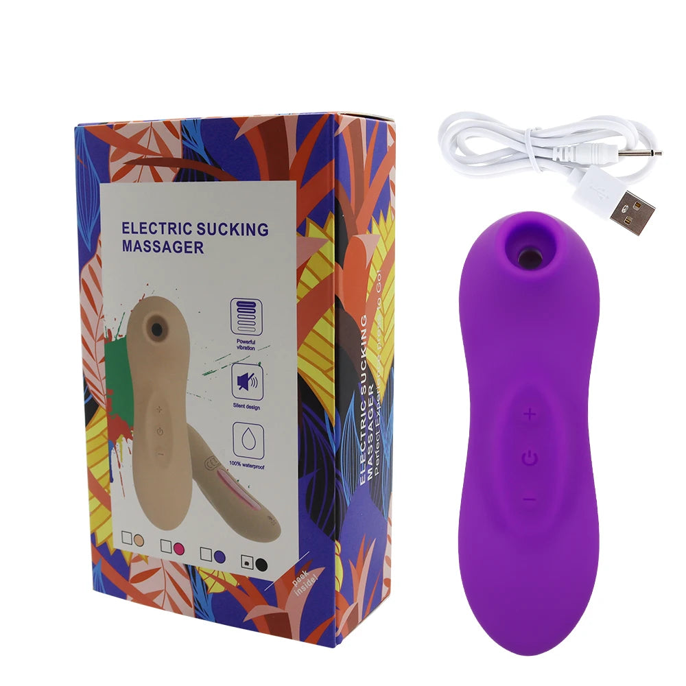 Powerful Suction Cup Clitoral Sucking Vibrator for Women Female Clitoral Nipple Oral Vacuum Stimulator Massager Adult Products