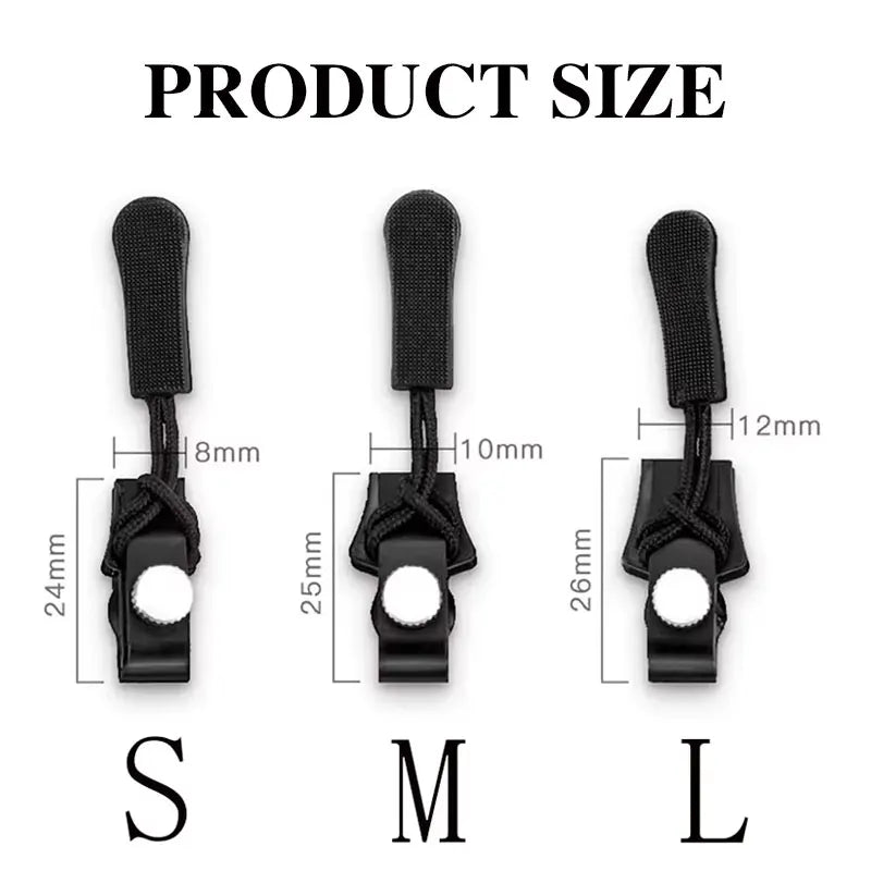Universal Zipper Repair Kit Instant Fix Replacement Zipper Teeth Slider Puller for Jackets Bags Coats Clothing Accessories