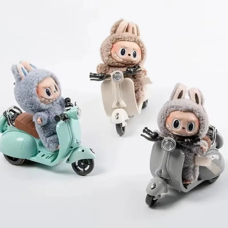 Labubu Accessories Labubu Have A Seat Toy - Labubu Scooter with LED Lights & Music Cute Desk Decor for Labubu Doll Collectors