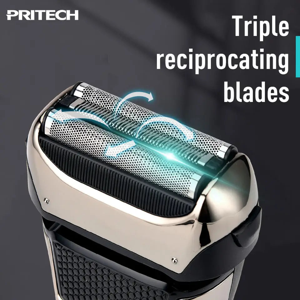 Original Kemei Wet Dry Waterproof LCD Display Electric Shaver Beard Electric Razor For Men Facial Shaving Machine Rechargeable