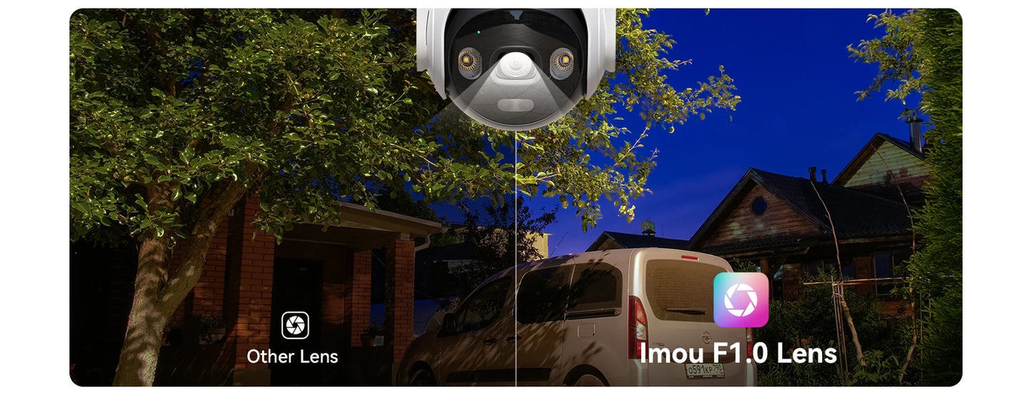 IMOU AOV PT Pro 5MP With Solar Panel 360° PTZ Outdoor Security Camera 4G LTE Wifi Aurora Color Night Vision Auto Track IP Camera