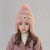 Kids Winter Hat with Ear Flaps Hat with Furry Pom-Pom & Plush Lining - Soft Warm Beanie for Boys & Girls for & 4-10 Y