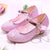 Girls High Heels Children's Leather Shoes Small Children Princess Single Shoes Sequins Students Dance Performance Gift