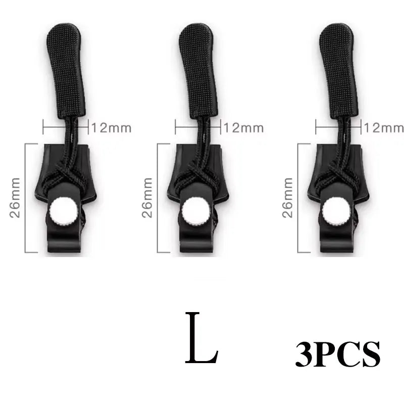 Universal Zipper Repair Kit Instant Fix Replacement Zipper Teeth Slider Puller for Jackets Bags Coats Clothing Accessories