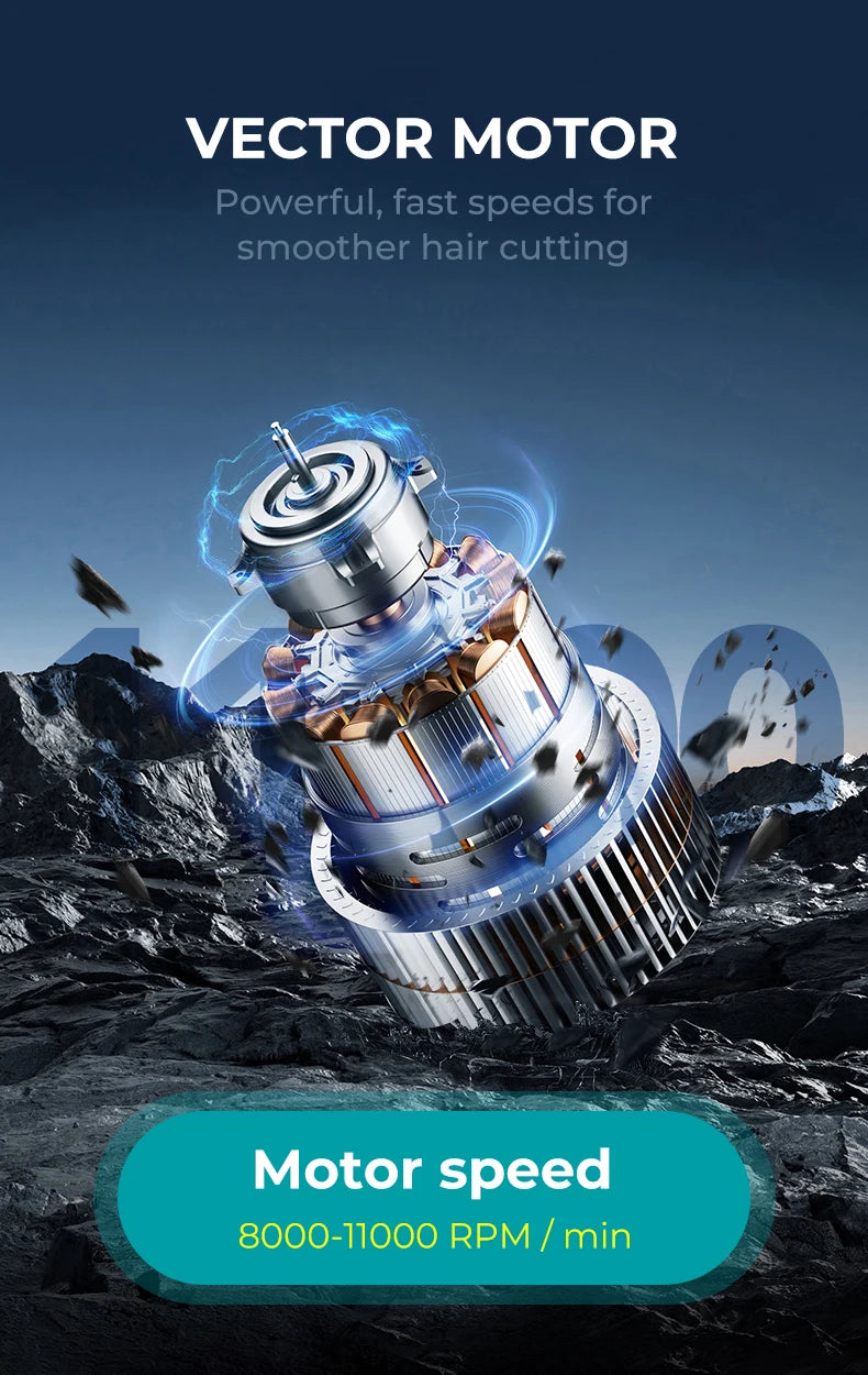 VGR Hair Clippers Vector Motor Professional Hair Cut Machine 11000RPM  Electric Clippers Adjustable Metal Trimmers for Men V-668