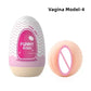 New Egg-Shaped Portable Male Masturbator Made of Soft Rubber with Realistic Vagina Texture Design Penis Massage Adult Sex Toy
