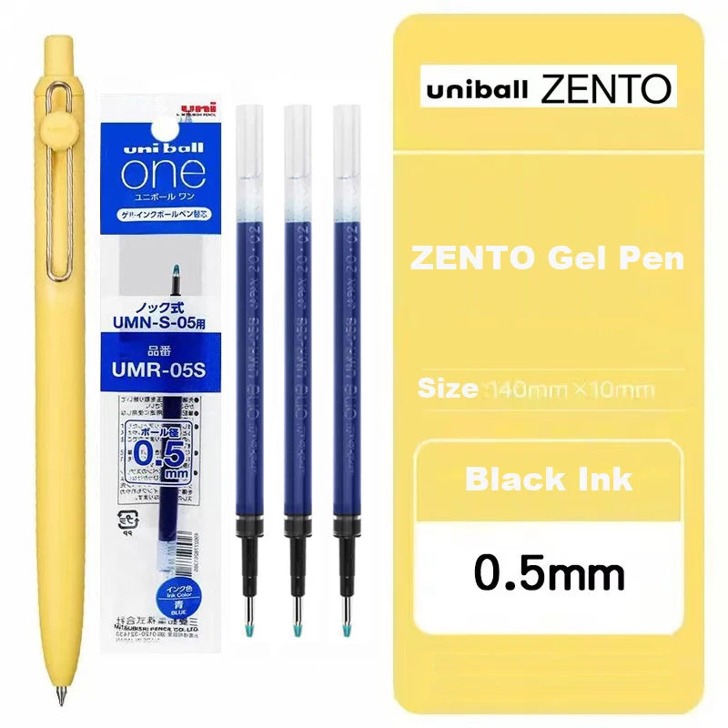 Japan Uni/Mitsubishi Uniball ZENTO series Gel Pen,Small Core 2nd 0.38/0.5mm Business Office Signing stylo back to school station
