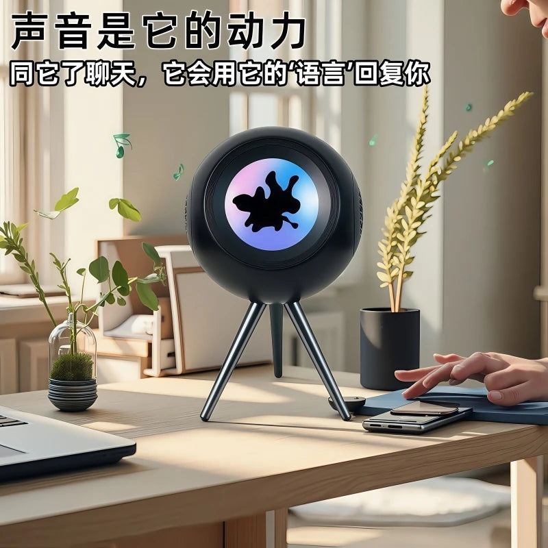 Venom Bluetooth Speaker,Magnetic Fluid Pickup Light,Decompression Creative Table,Men's And Women's Gift,High Soun