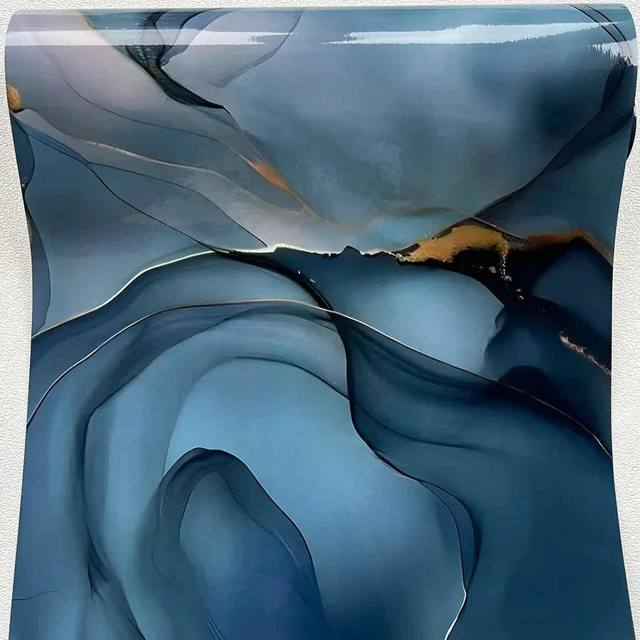 Imitation Marble Self-adhesive Wallpapers for Kitchen Decoration PVC Peel and Stick Wall Stickers Faux Tiles Wall Papers Home