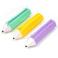 Creative Silicone Pen Bag Case Box Stocking Stuffers Candy Color Large Capacity Zipper Organizer Storage Bag Box Nice Gift