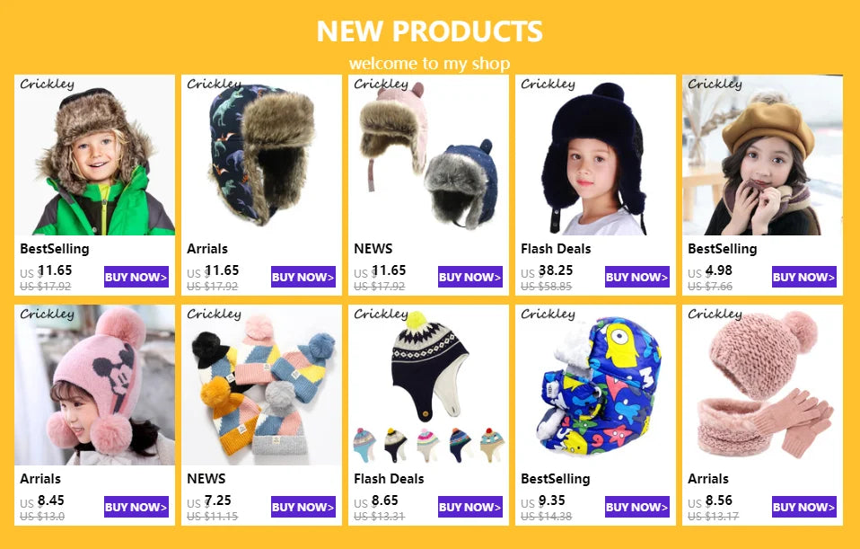 Winter Children Fur Keep Warm Hats Cartoon Dinosaur Pattern Ushanka Caps for 1-10 Years Boys Girls Windproof Soft Skiing Hat