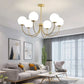 Modern luxury chandeliers E27 Bulb glass ball chandelier minimalism suspension design Living Room kitchen island pendant light
