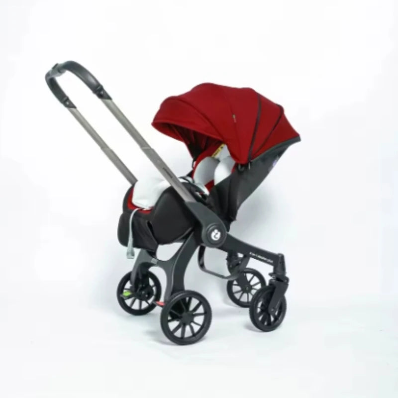 Baby Stroller, Multifunctional Stroller Foldable with Car Seat Baby Car Carriage Portable Baby Stroller 3in1