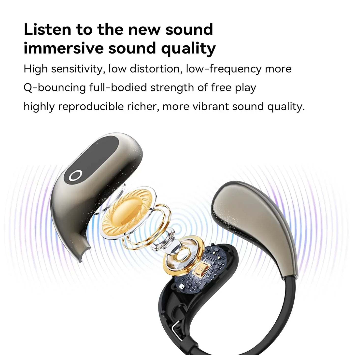 Ai Translators Earphone 144 Languages  Wireless Bluetooth 5.4 Smart Voice Real time Translator Headphones For Travel Business