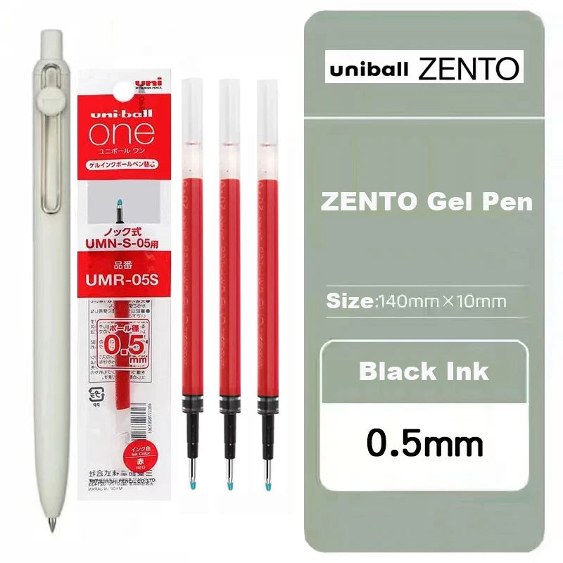 Japan Uni/Mitsubishi Uniball ZENTO series Gel Pen,Small Core 2nd 0.38/0.5mm Business Office Signing stylo back to school station