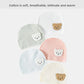 Newborn Cotton Soft Hat Baby Pure Cotton Cartoon Cap Infant 0-3 Months Windproof Spring Hat Kids Cap Newborn Accessories