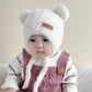 Baby Bear Ear Protection Hat Winter Plush Earmuffs Cap 1-3Year Boys Girls Toddler Warm Headgear Bonnet Solid Velvet Kids Beanies