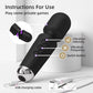 USB Rechargeable Powerful Clitoris Vibrator AV G-Spot Massager Sexual Wellness Erotic Adult Toy for Women