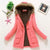 Korean Style Thickened Long Cotton Jacket Women's Winter Coat with Fleece Lining And Fur Collar Slim Fit plus Size Top
