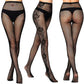 Sexy Mesh Stockings Print Patterns Flower Heart Skull Nylon Push Up  Slim Women Fishnet Tights Y2k Party Club Gothic Pantyhose