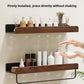 Walnut bathroom toilet shelf no punch toilet sink restroom wall storage towel racks