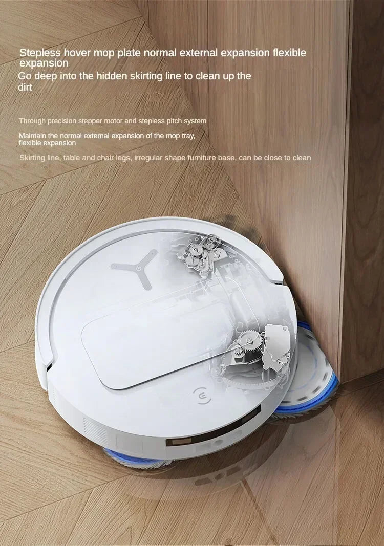 Original Ecovacs Deebot T50 PRO Vacuum Cleaner Robot Chinese Version 15800Pa Hair Zero-tangle Stepless 70°C Hot Water