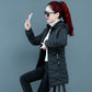 New Women Cotton Coat Autumn Winter Jacket Coat Middle-Aged Elderly Mothers Padded Hooded Keep Warm Down Cotton Overcoat Parkers