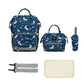 Mommy Bag Fashion Diaper Bag for Baby Nappy Bag Waterproof Mummy Bag with Diaper Pad, Pacifier Bag, Backpack, Hand Bag