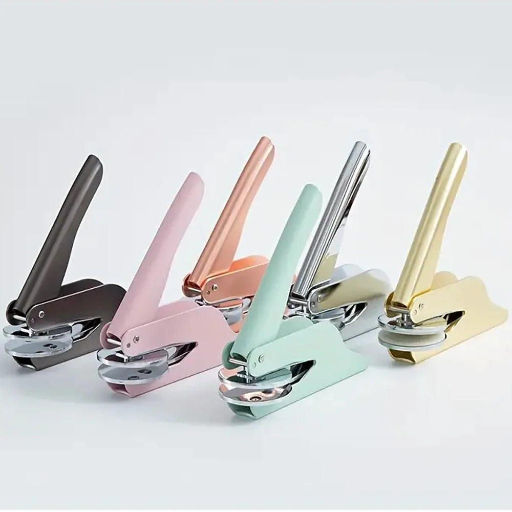 Custom Embosser Stamp LOGO DIY Personalized Book Embosser Seals for Letter Head Wedding Envelope Graduation Christmas Decoration