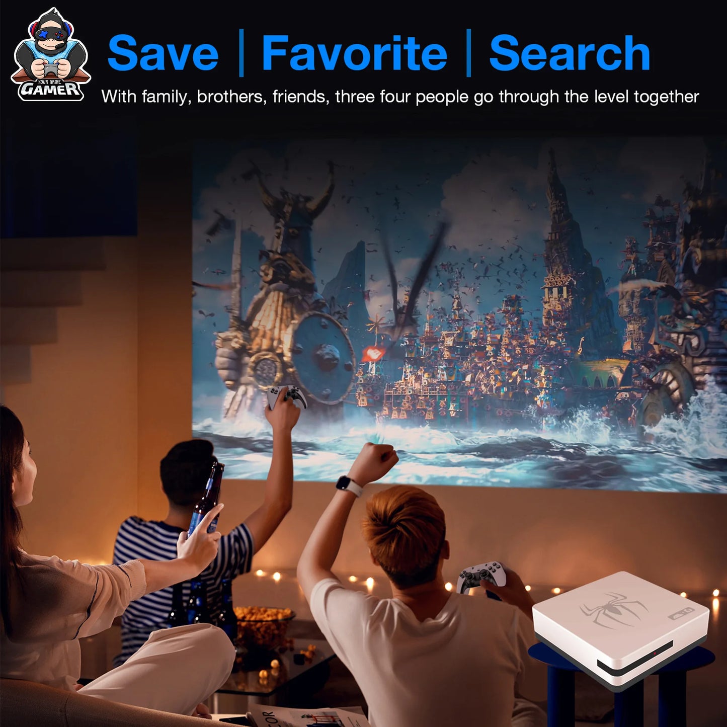 TV Game Box Retro Video Game Console Built in 20000+ Games Game Box  for Android TV Smart 2.4G 5G Wifi with Wireless Gamepad