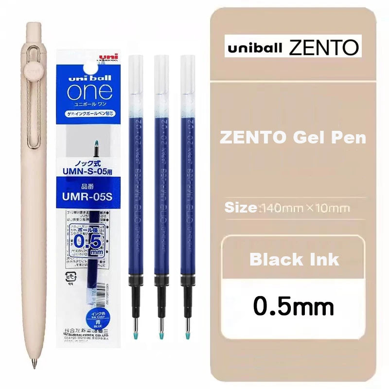 Japan Uni/Mitsubishi Uniball ZENTO series Gel Pen,Small Core 2nd 0.38/0.5mm Business Office Signing stylo back to school station