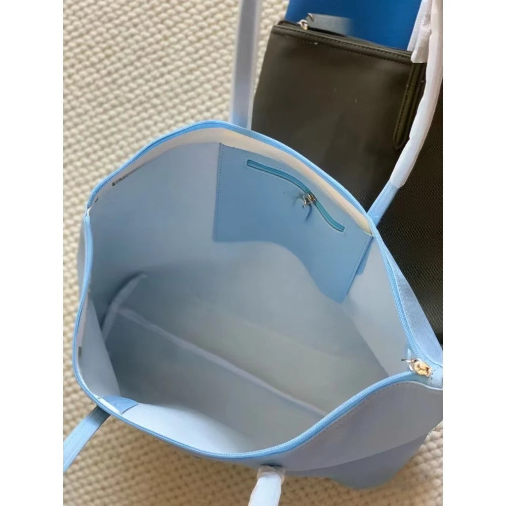 Classic French Fashion Women's Outdoor Large Capacity Lightweight Simple Commuting Big Bag Tote Bag Handbag Large