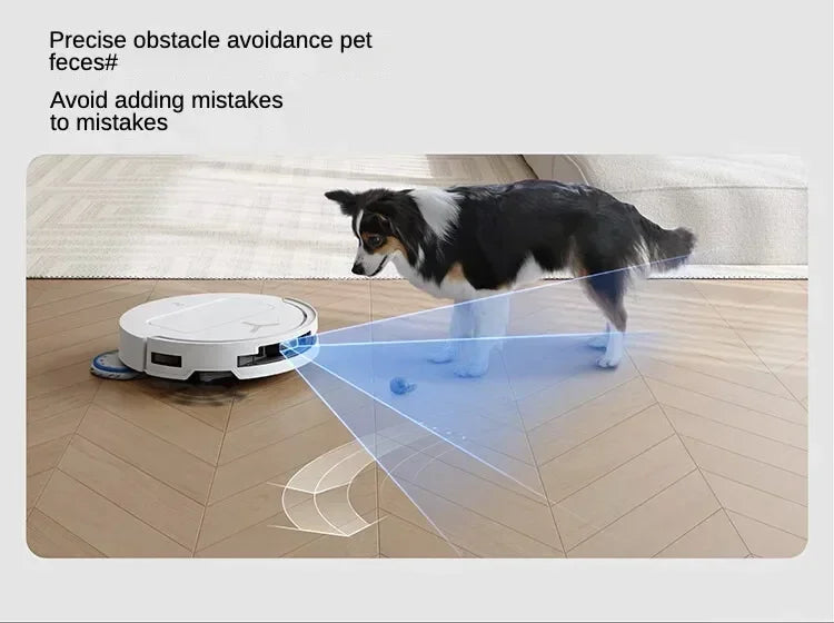 Original Ecovacs Deebot T50 PRO Vacuum Cleaner Robot Chinese Version 15800Pa Hair Zero-tangle Stepless 70°C Hot Water